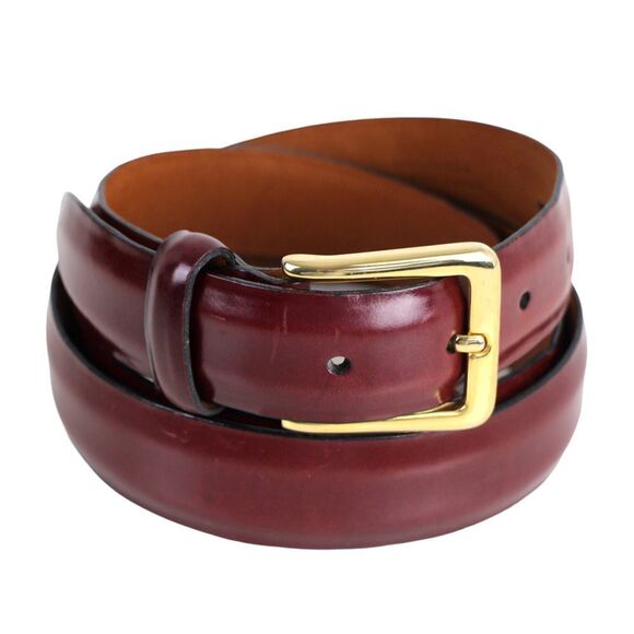 Cole Haan REDDISH BROWN GENUINE LEATHER 1 1/8"Wd CASUAL DRESS BELT Sz 38/95 (B31 - Picture 2 of 15